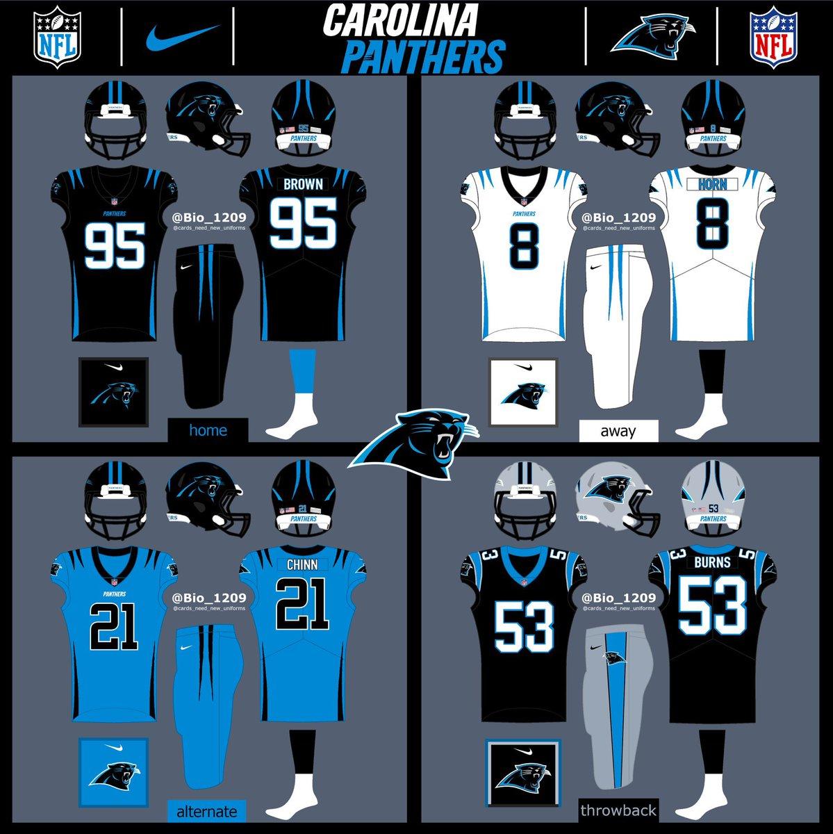 Panthers to make color correction, but not changing uniforms