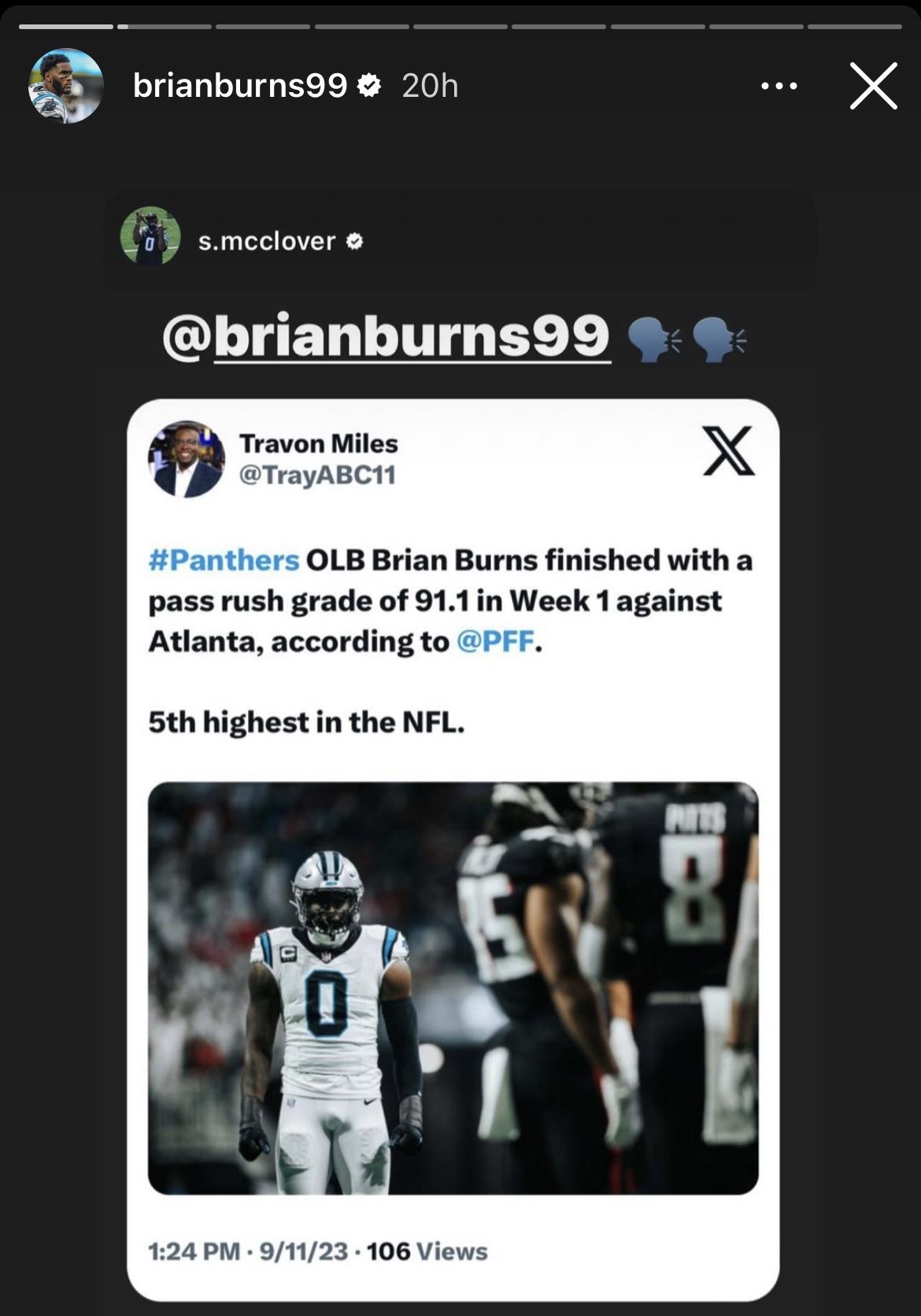Panthers Reacts results: Fans mixed over whether Brian Burns