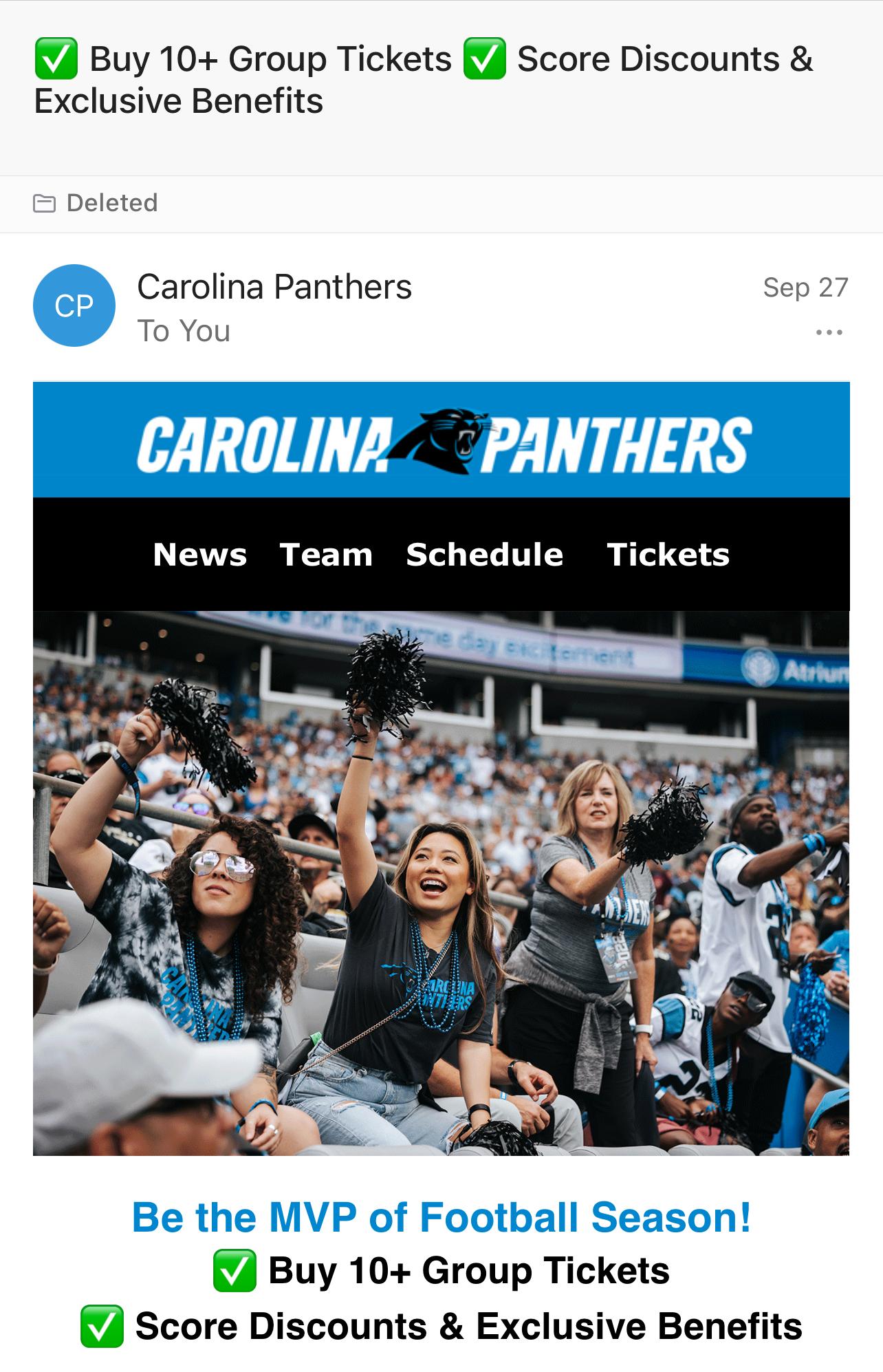 Are the Panthers struggling to sell tickets?!? - Carolina Panthers